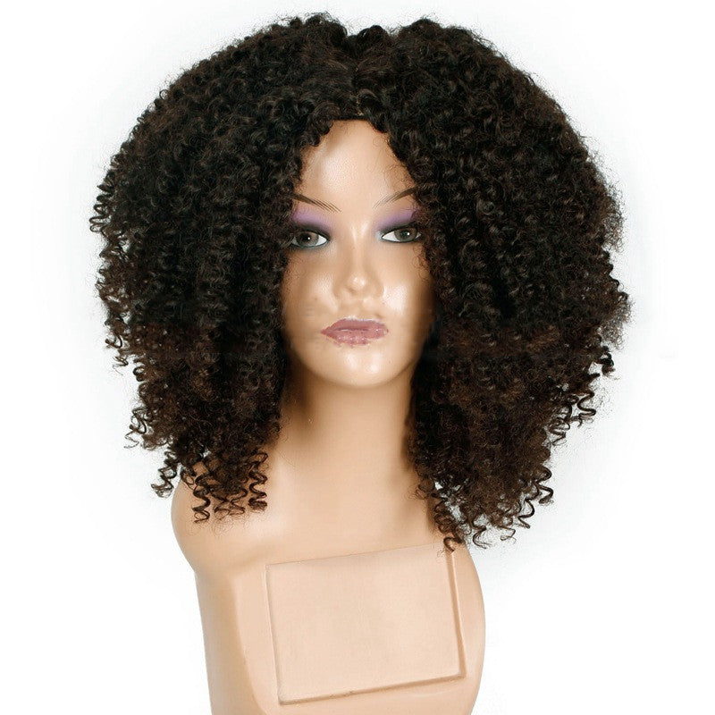 Explosion head chemical fiber wig hood