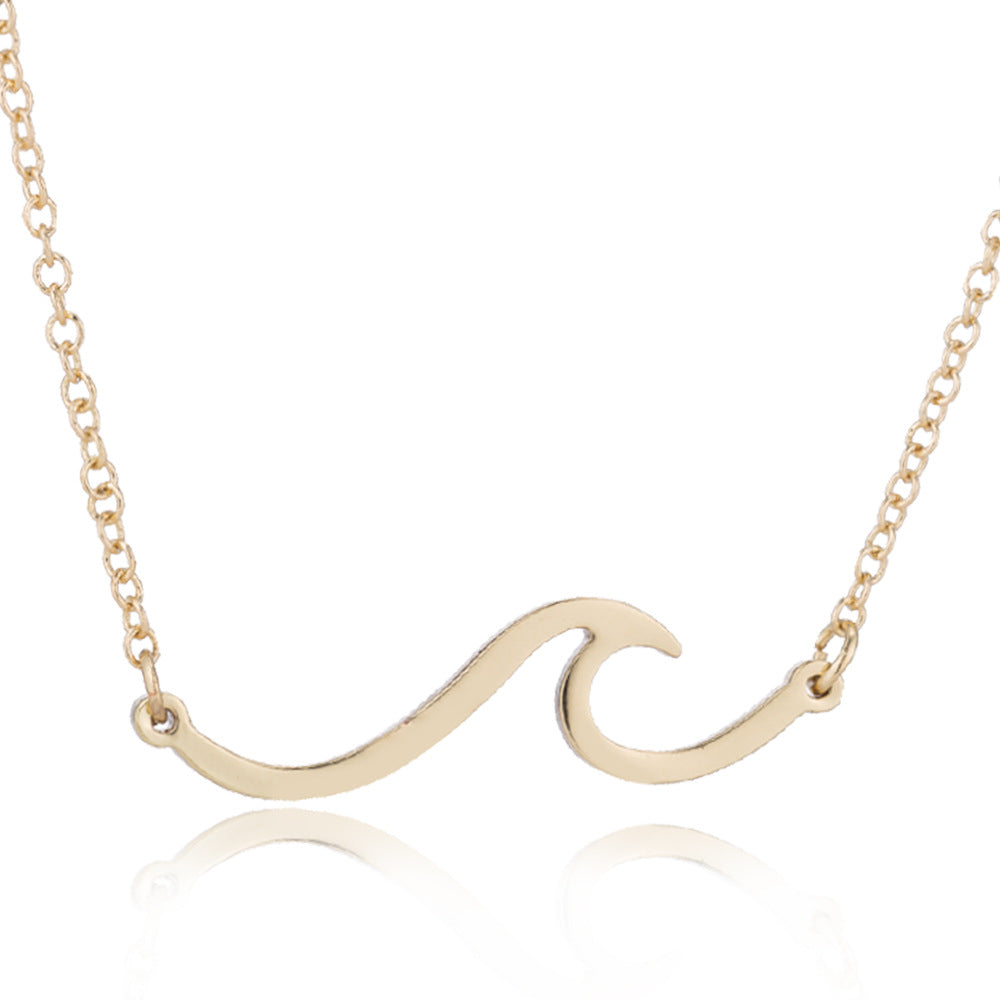 Women's Fashion Simple Wave HAILANG Necklace Bracelet