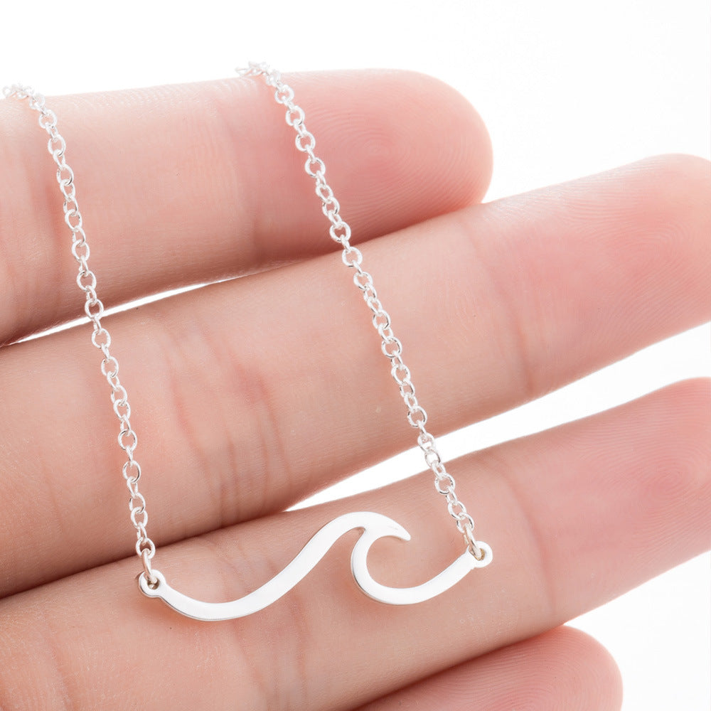 Women's Fashion Simple Wave HAILANG Necklace Bracelet