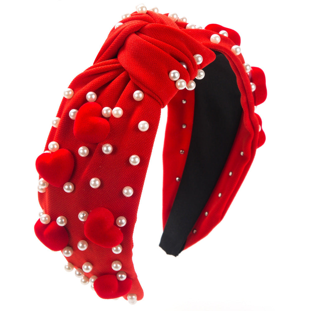 Love Accessories Pearl Valentine's Day Headband