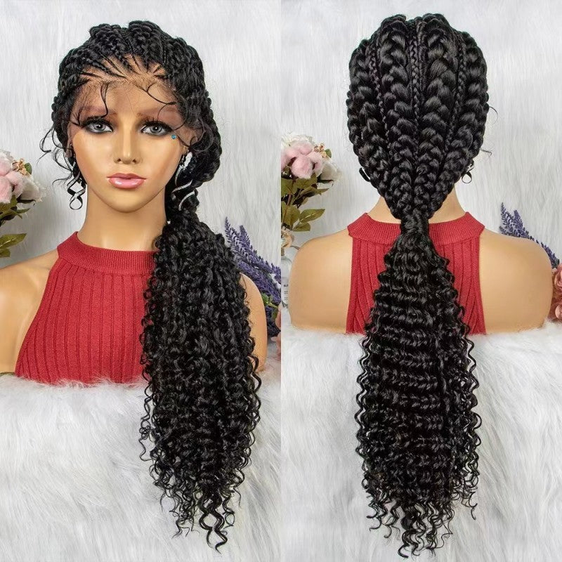 Lace Braided Hand-woven African Wig