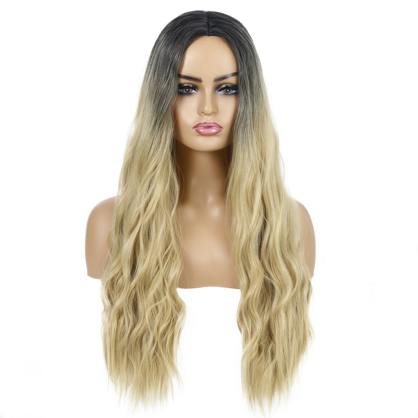 European And American Female Wigs, Wavy Curly Hair, Ladies Wig Head