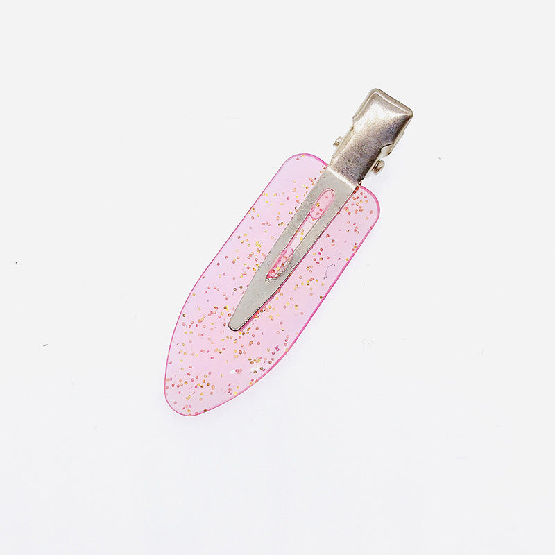 Japanese And Korean Handmade Hair Clips Ins Style Transparent Glitter Girl Seamless Diy Cream Glue Accessories