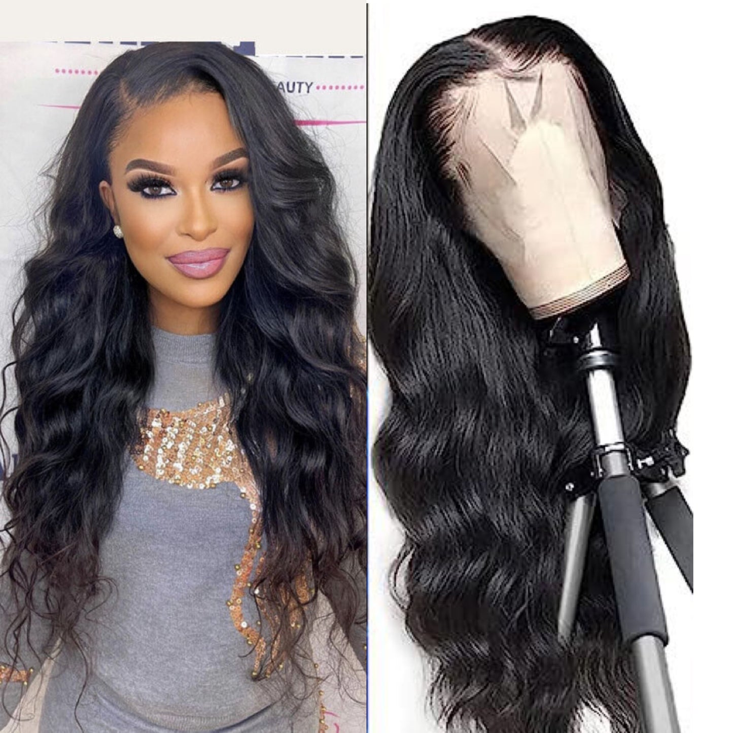 Women's Long Curly Hair Big Wave Wigs Chemical Fiber Full-head Wig