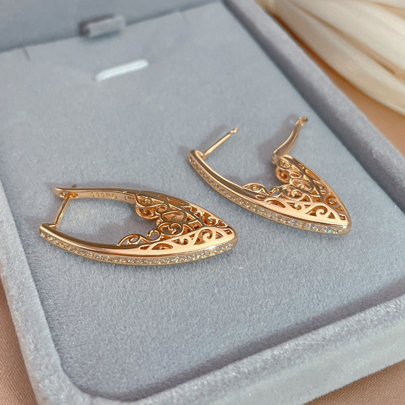 Fashion Distinctive Rose Gold Women's Earrings