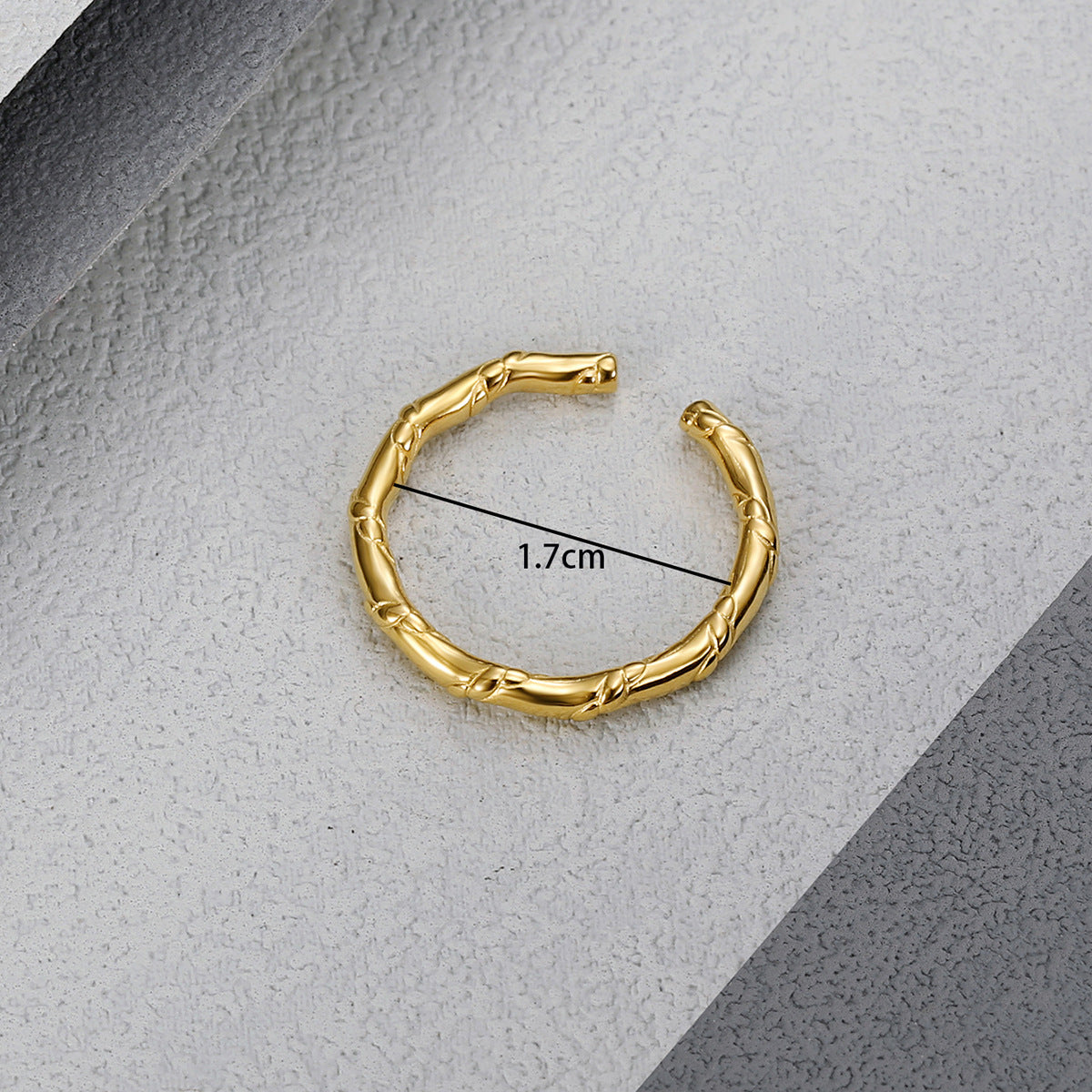 Special-interest Design Bamboo Joint Minimalist Normcore Style Simple Bracelet Ring For Women