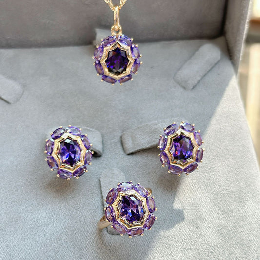 Purple Gold Ring Color Retention Plating