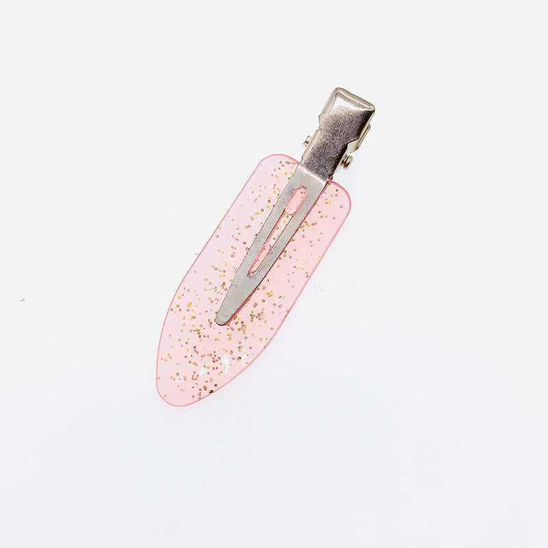 Japanese And Korean Handmade Hair Clips Ins Style Transparent Glitter Girl Seamless Diy Cream Glue Accessories