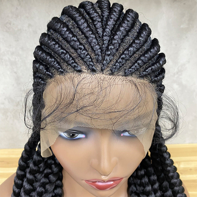 Stretch Mesh Chemical Fiber Head Cover 9 Strand Braid Wig